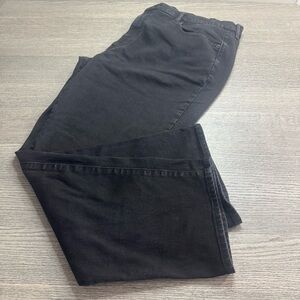 Men’s Arizona Jean Co Relaxed Straight Leg Black Denim Jeans 42x30